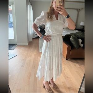 White Tommy Hilfiger Midi Dress